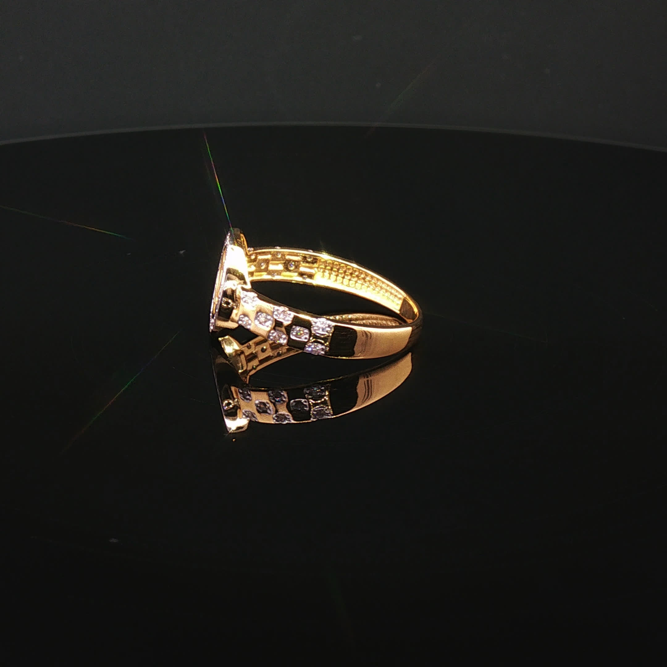 Second image of 22K Gold Luxury, Dazzling CZ Statement.
