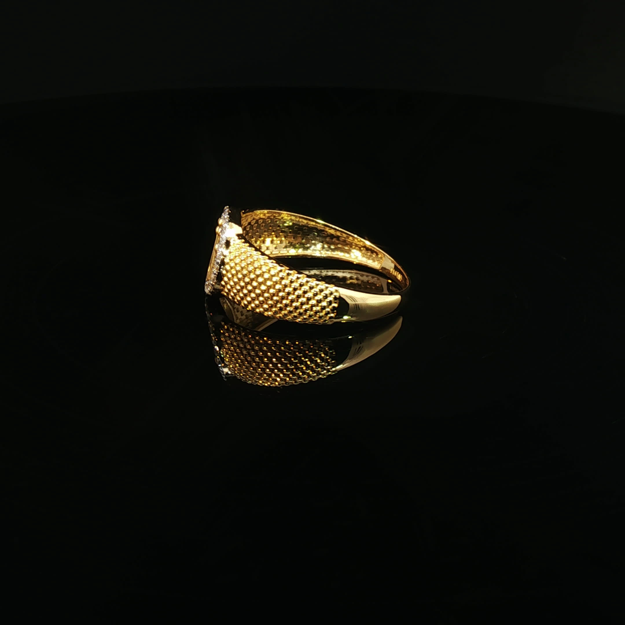 Second image of Sophisticated Style, Brilliantly Set in 22K Gold.