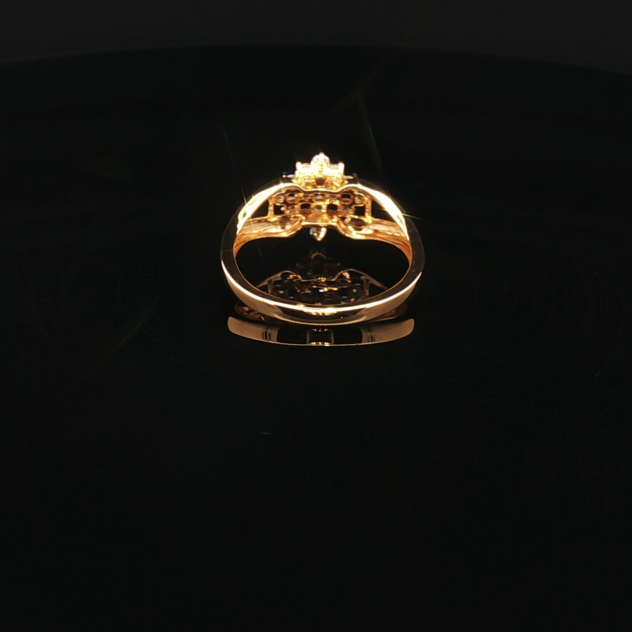 Second image of 22K Yellow Gold Brilliance, Sparkling CZ