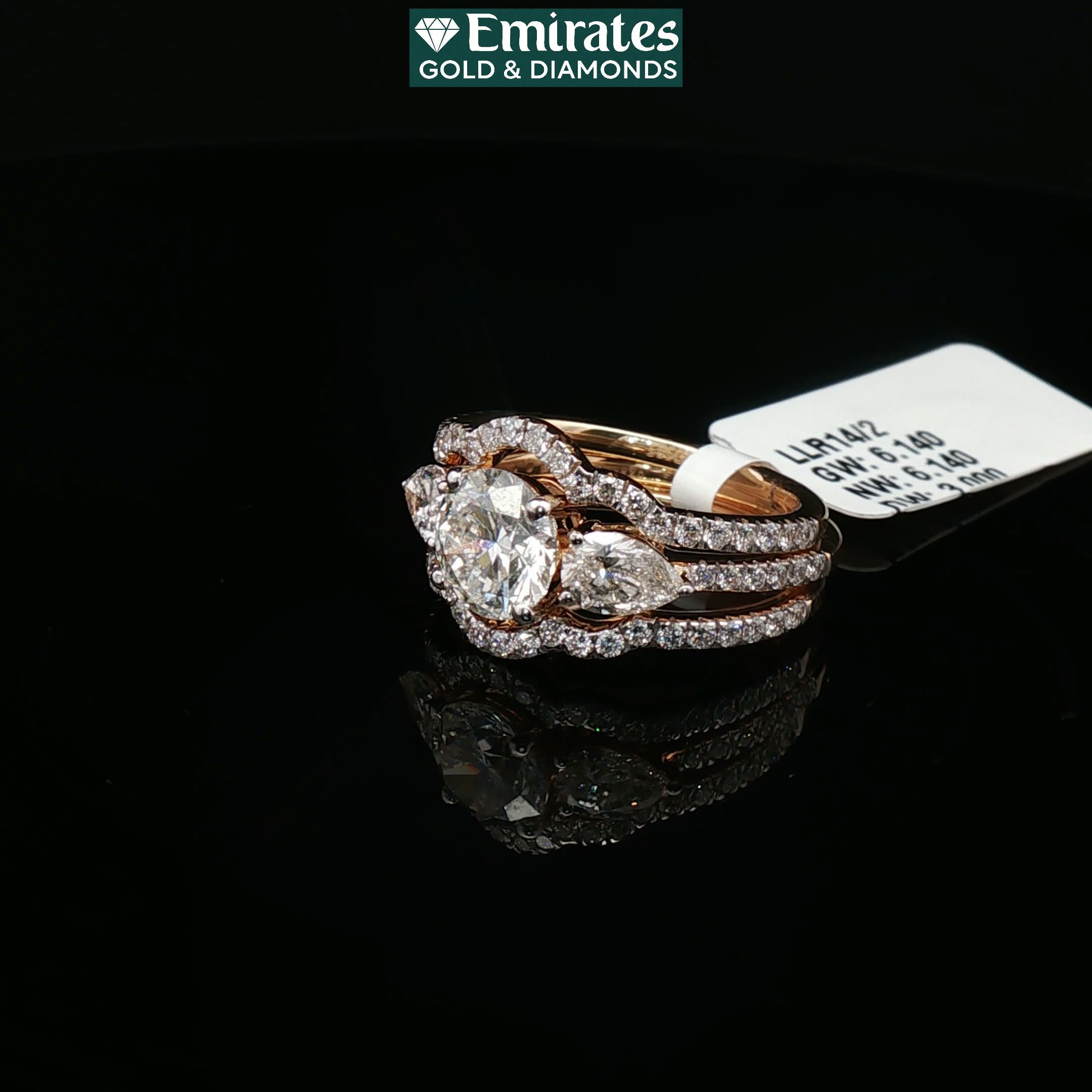 Second image of Round Brilliant Cut Diamond Solitaire Engagement Ring in Yelloww Gold