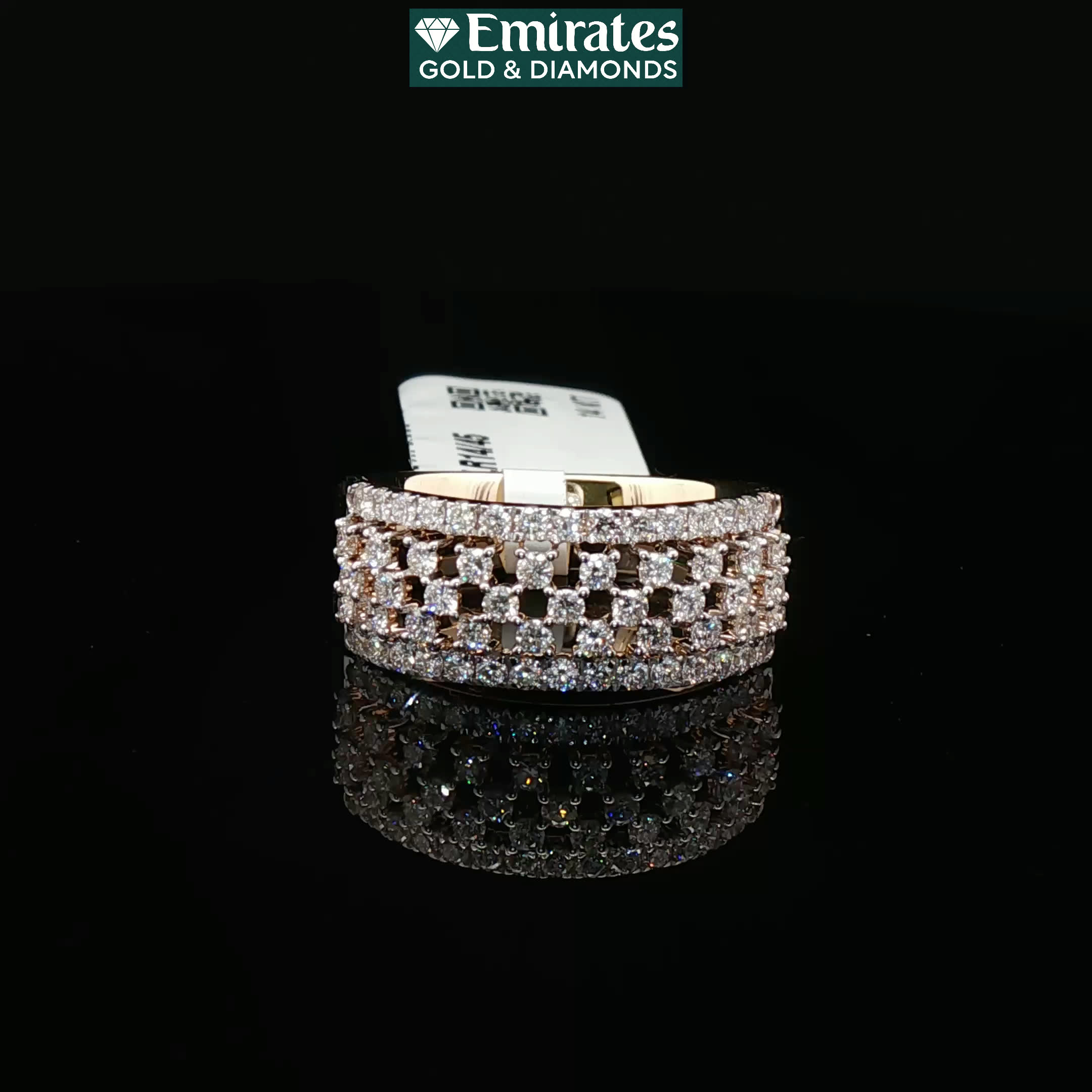 Elegant Round Brilliant Diamond Multi-Stone Ring in 14K Yellow Gold