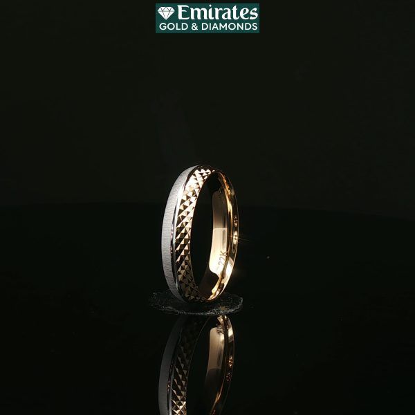 Classic Polished Yellow Gold Wedding Band with Interior Custom Engraving